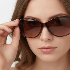 Foster Grant Polarized Sunglasses for Women Brown Tortoise Shell UV Protection Rectangular Frames - Image 4